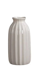 Vaso Cerâmica Esmaltado 13 cm Branco